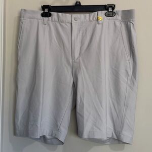 Paul & Shark Light Gray Men's Flat Front Shorts